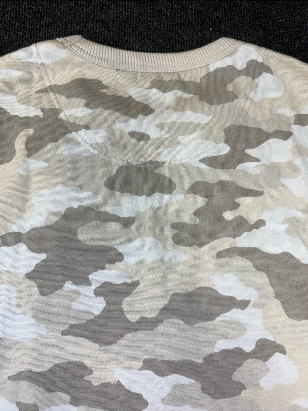 Aerie Beige Camo Crewneck Sweatshirt Oversized Small - Picture 10 of 12